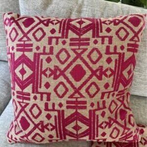 Vibrant Tribal-Inspired Throw Pillow Cases (x2)
